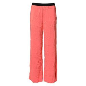 Jucca High Waist Straight Wide Leg Trouser Pants Women Pink Jeans & Pants